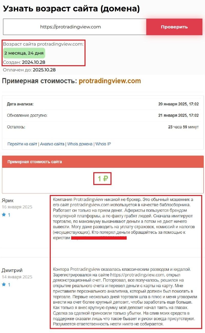 ProTradingView скам