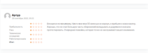 Отзывы Monk Trading Investment