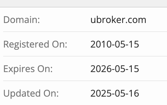 UBroker домен