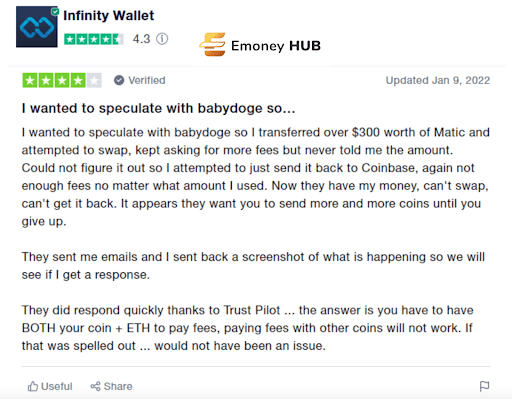 Infinity Wallet отзывы