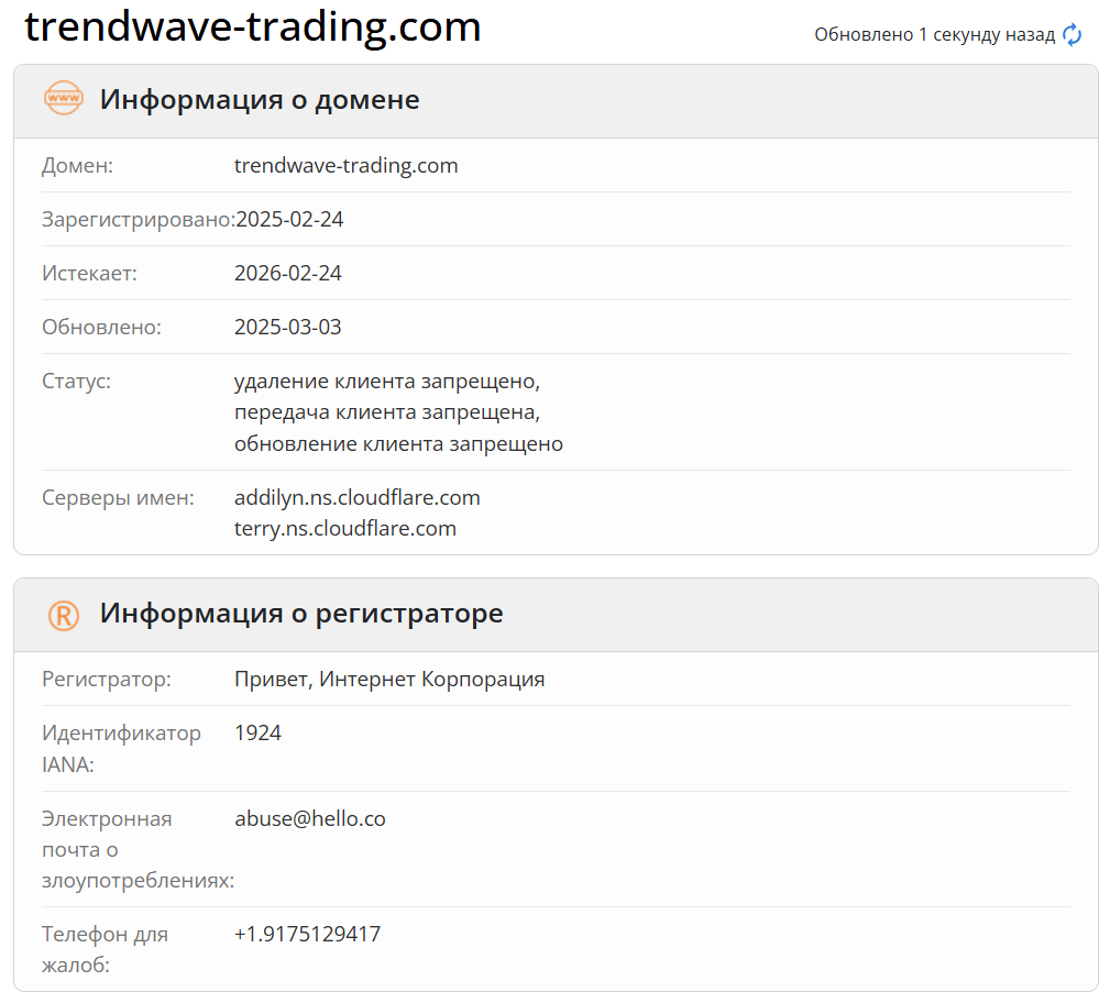 Trendwave домен