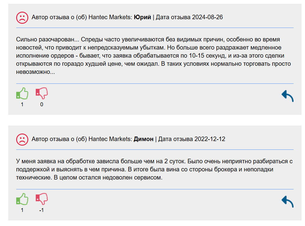 отзывы о Hantec Financial