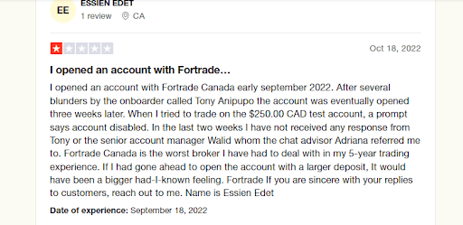 Fortrade отзывы