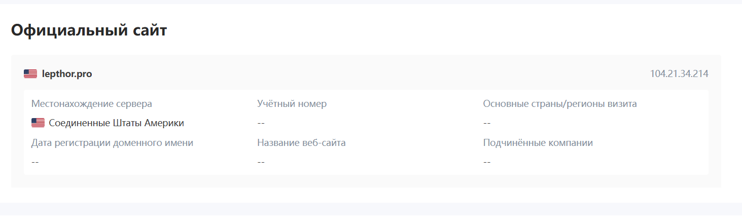проверка Lepthor Pro