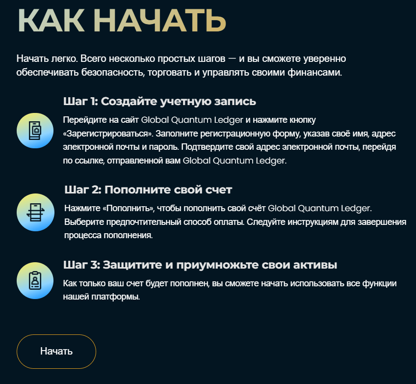 что известно о Global Quantum Ledger