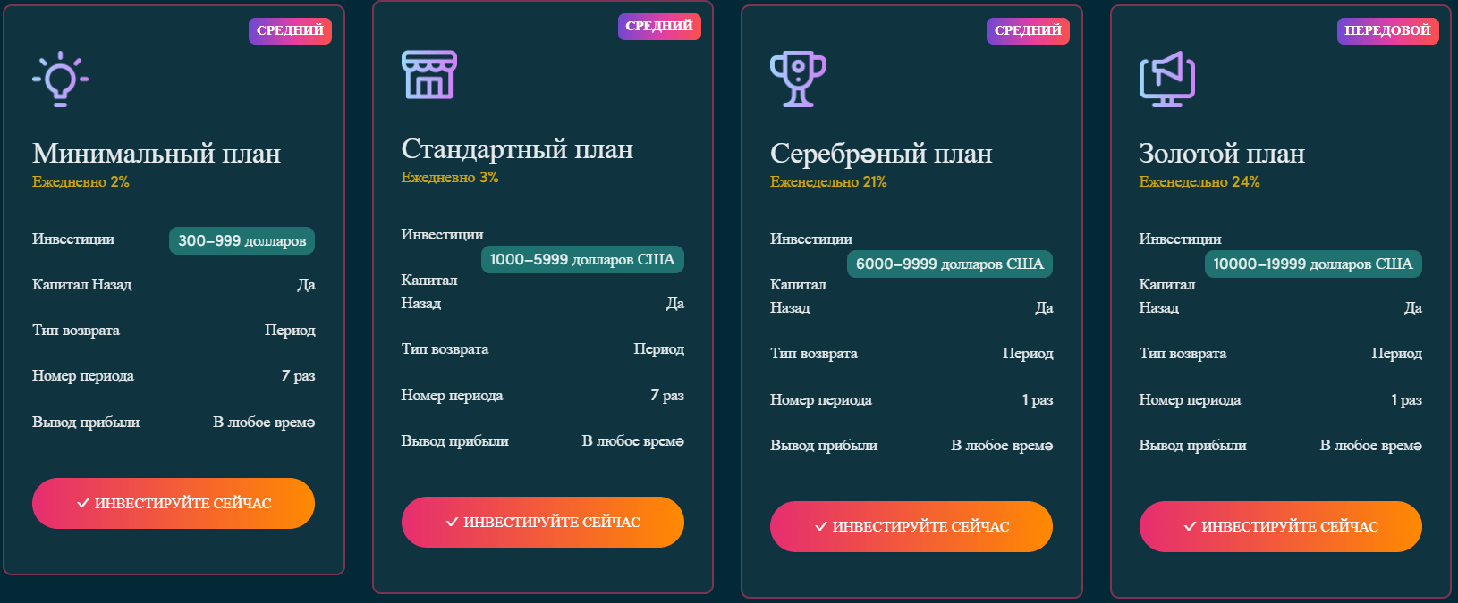 BitBeFlex типы счетов