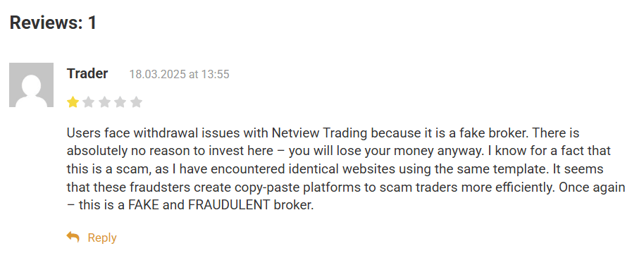 Netview Trading отзыв