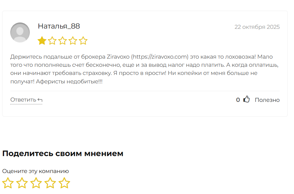 отзывы о Ziravoxo