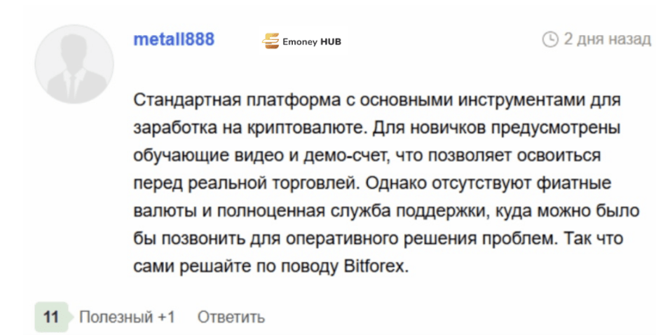 BitForex отзывы