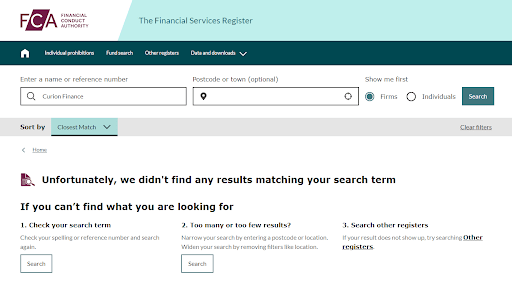 Curion Finance сайт
