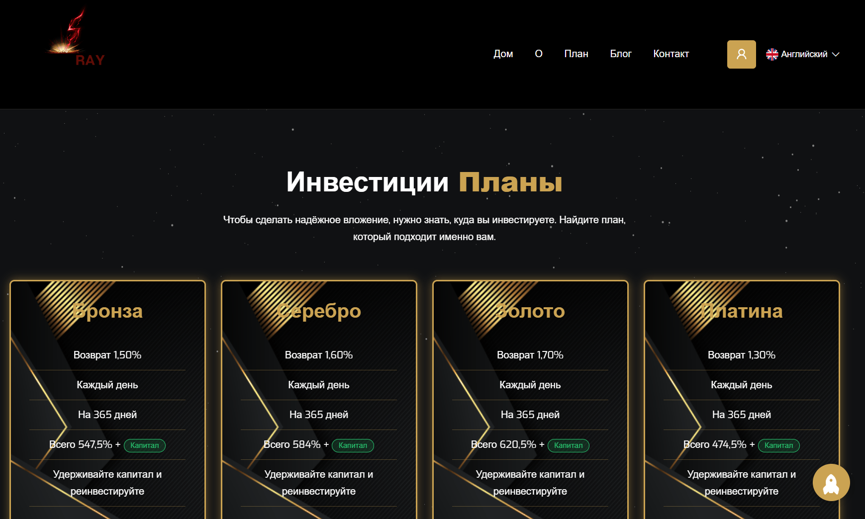 инвест планы PowerRay Investment