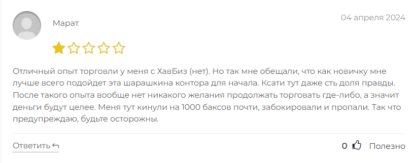 отзыв о HavenBiz