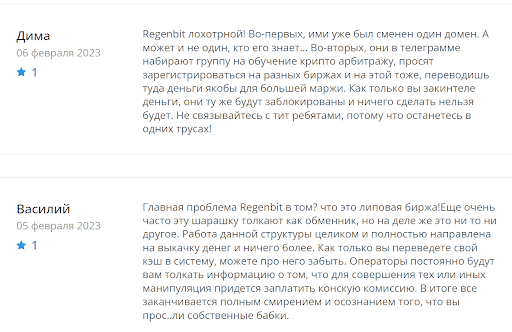 Отзыв о Regenbit 