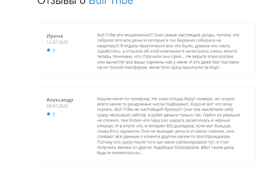 Отзывы о BullTribe