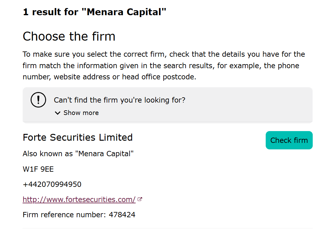 Menara Capital Ltd обзор