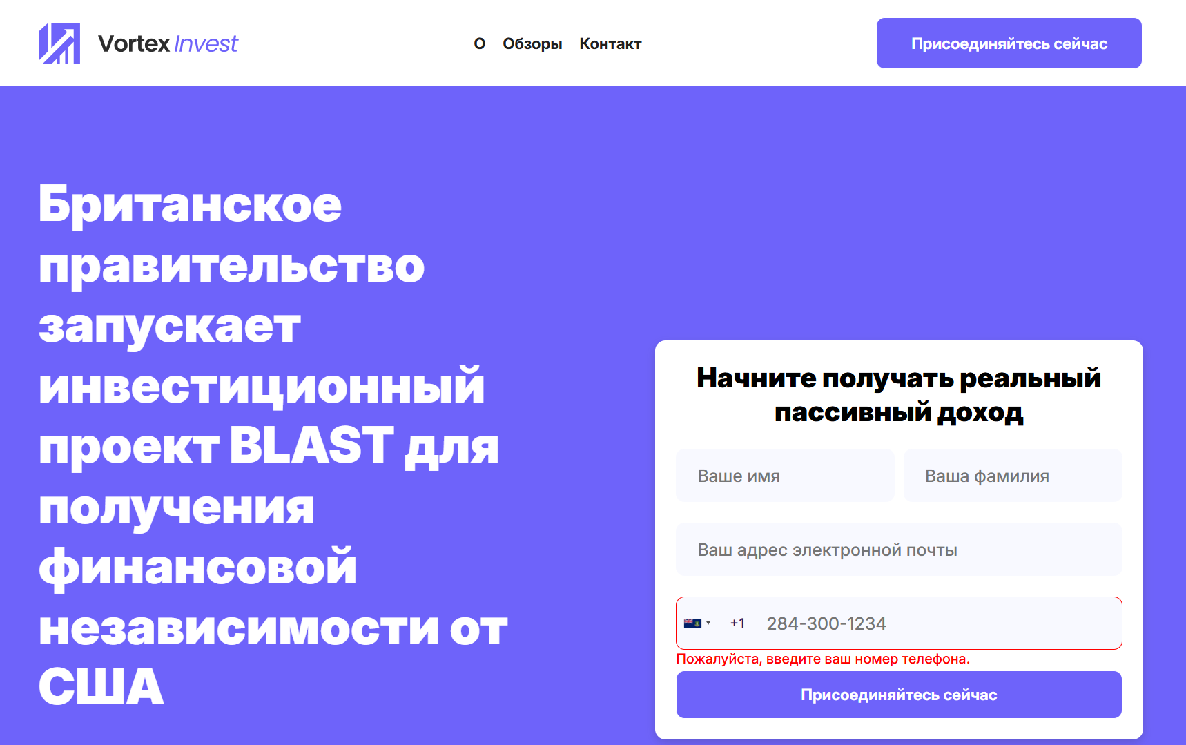 инфо о проекте BLAST Investment Platform