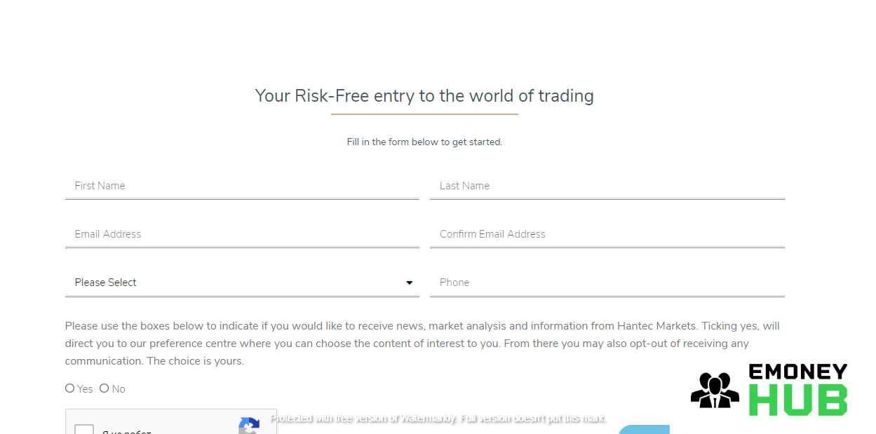 Hantec Markets регистрация