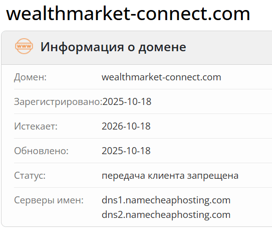 WealthMarket Connect домен