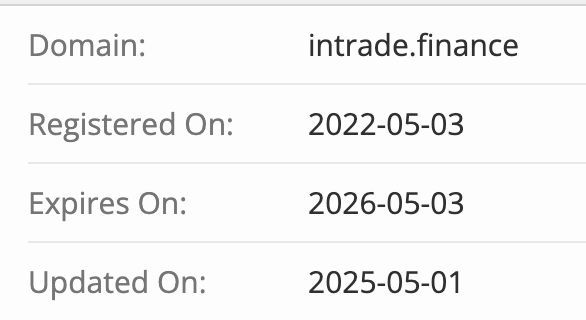 домен InTrade / Intrade Finance