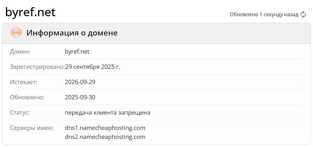 домен BYREF SIGNAL MARKET