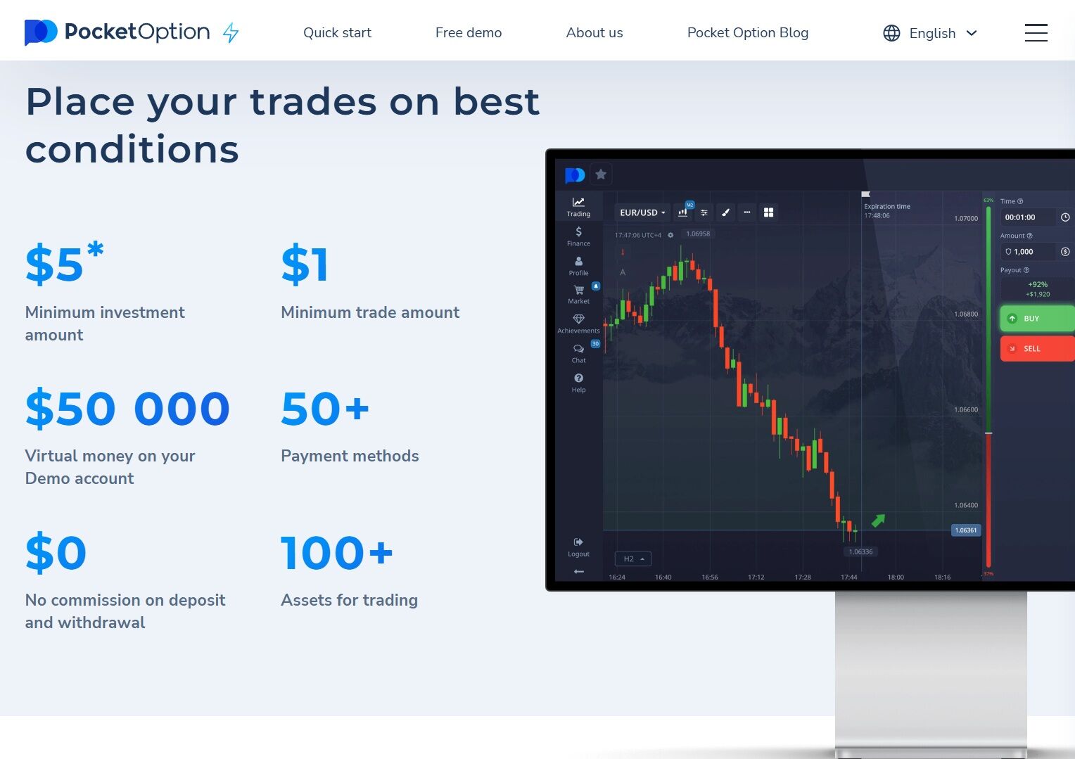 Pocket Option информация