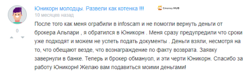 Chargeback Unicorn СКАМ