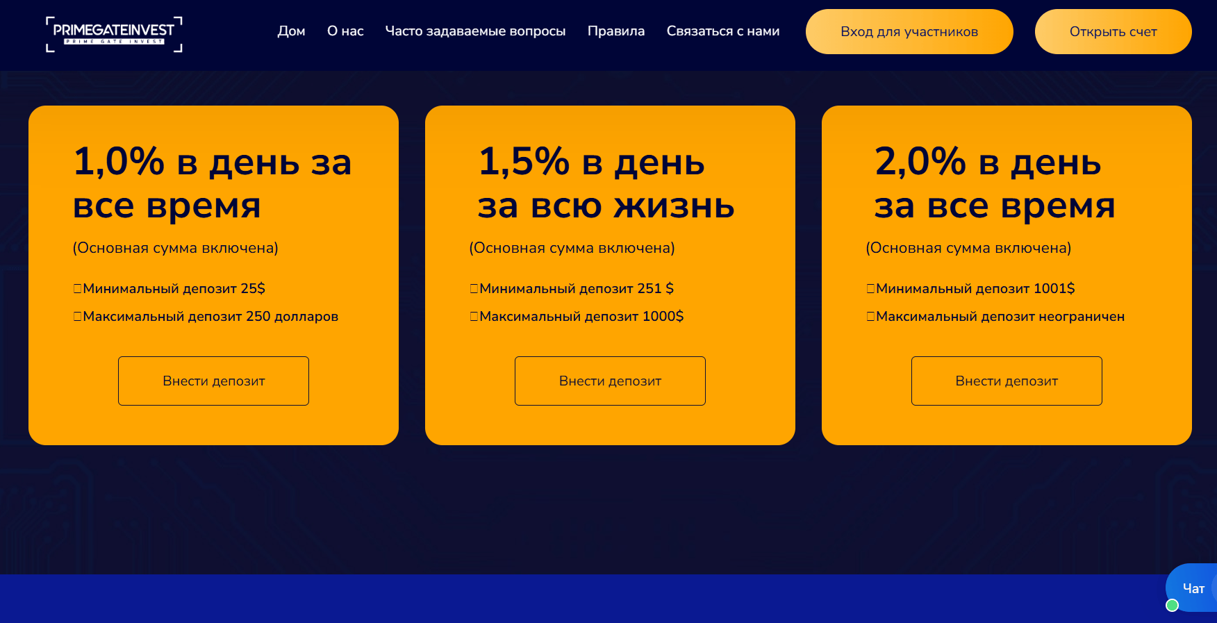 что обещают Prime Gate Invest