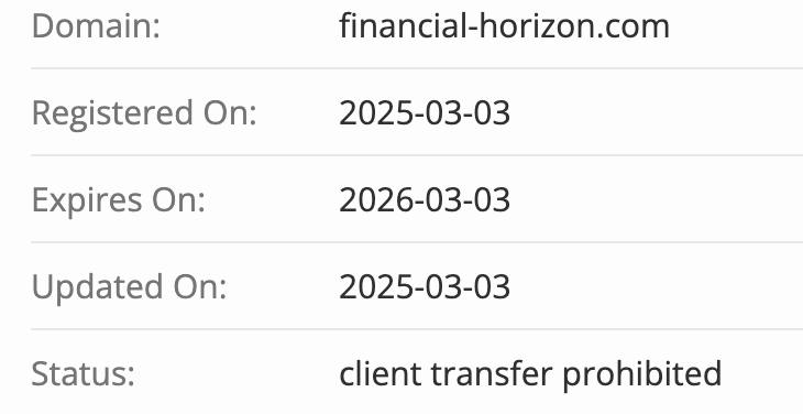 домен Financial-Horizon