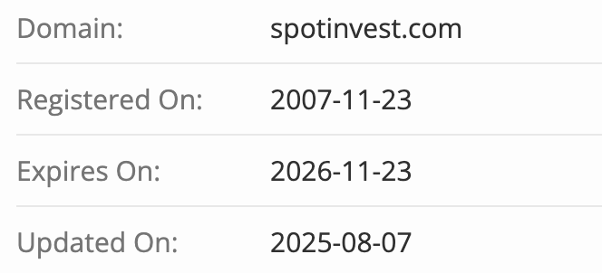 домен Spotinvest