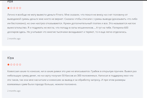 Финеро Отзывы