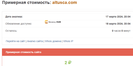 СКАМ ТОО Altus Capital