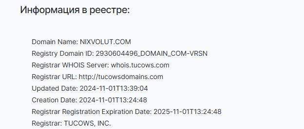 Nixvolut мошенники