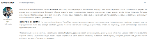 tradehive.co отзывы