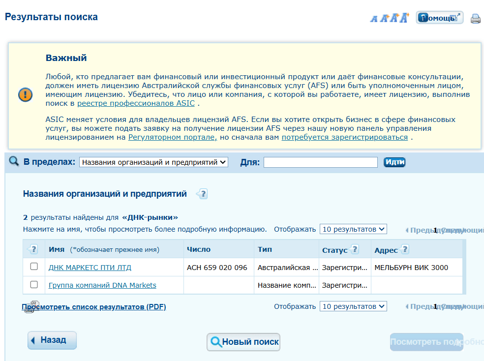 информация о DNA Markets